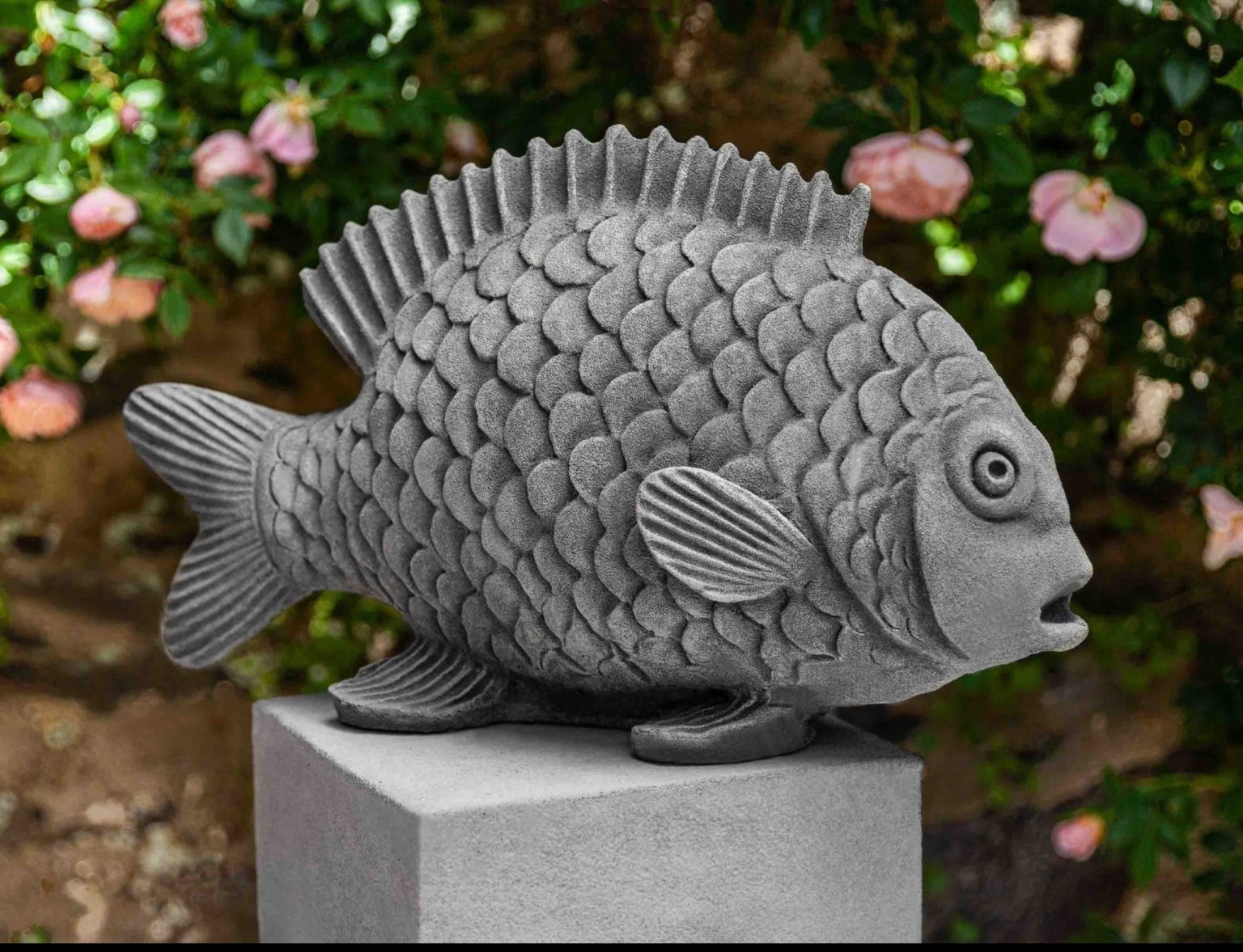 Fish Statue Gill - McCumber Fine Gardens