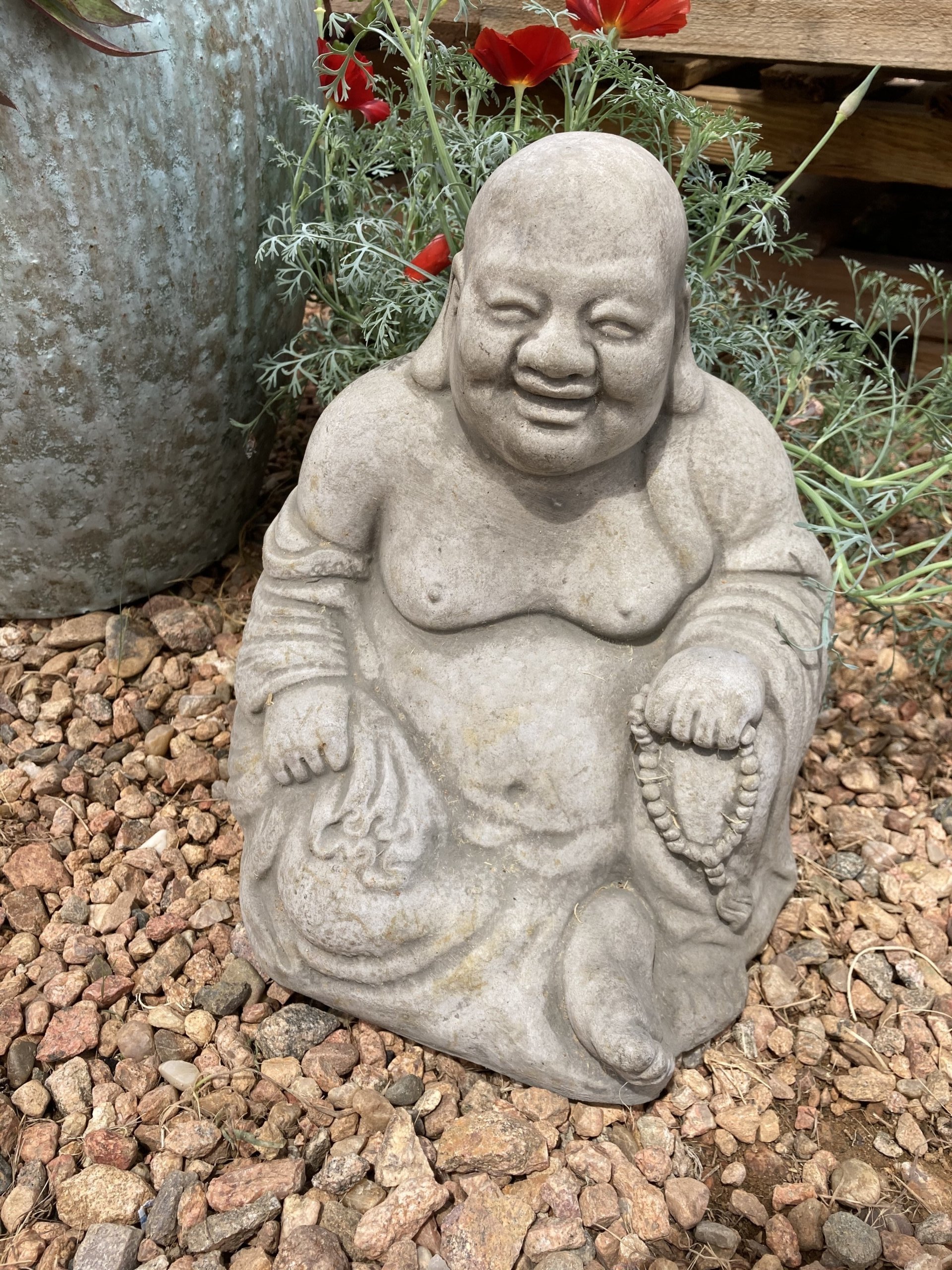 Ho Tai Buddha Cast Stone Garden Statue