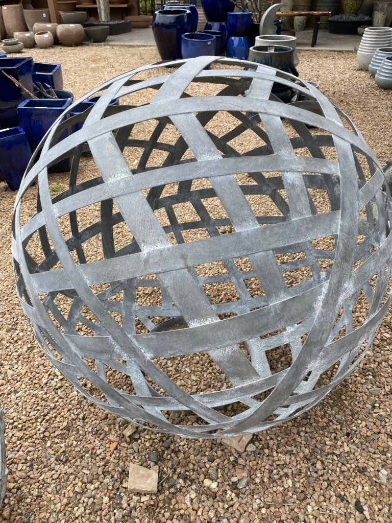 Zinc Garden Sphere McCumber Fine Gardens