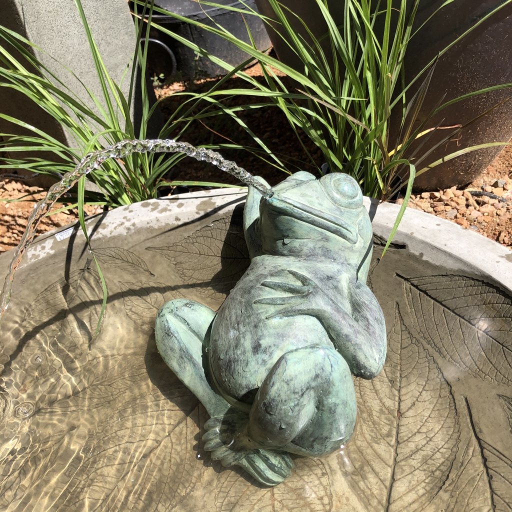 Lying Frog Fountain - McCumber Fine Gardens