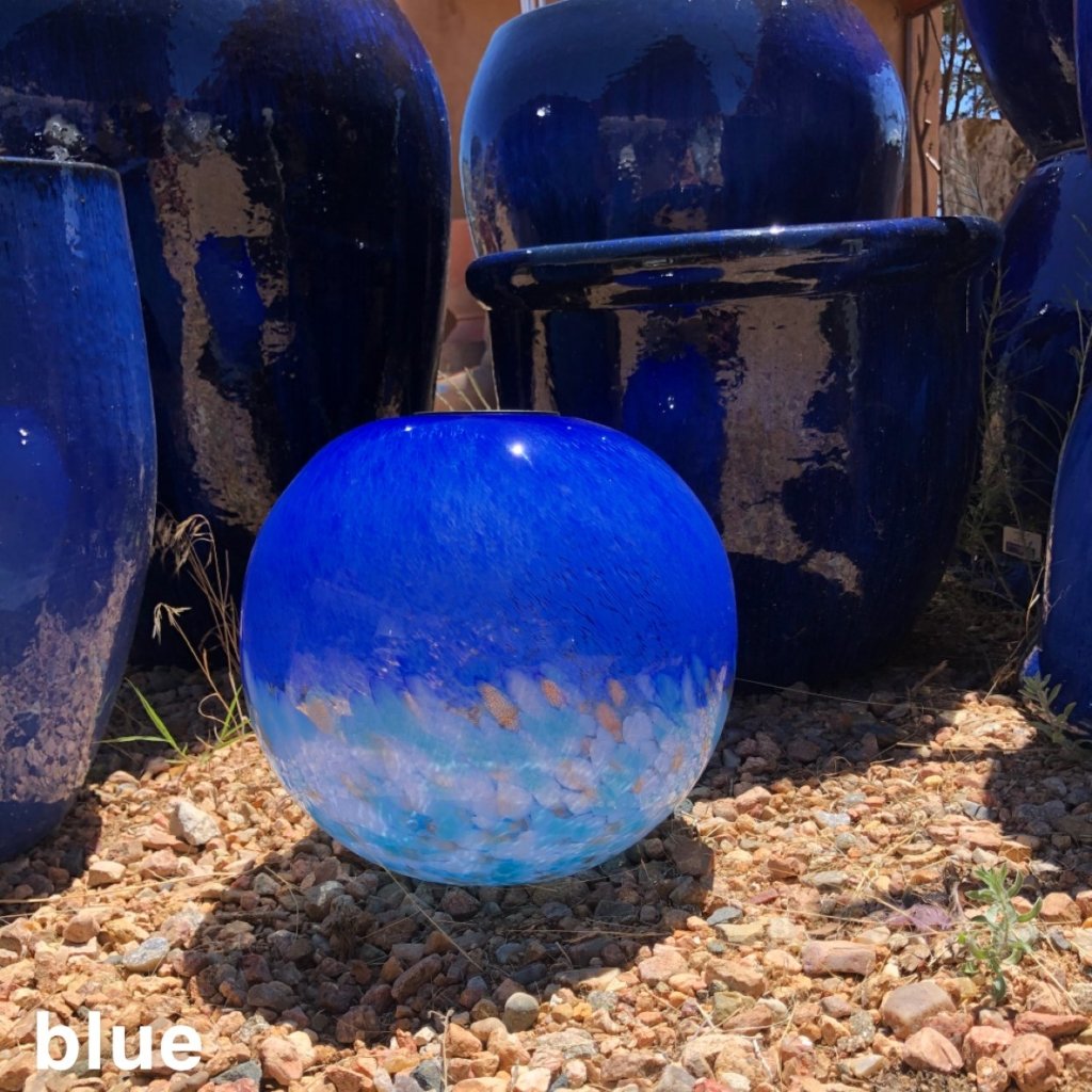 12" Glass Solar LED Orb - McCumber Fine Gardens