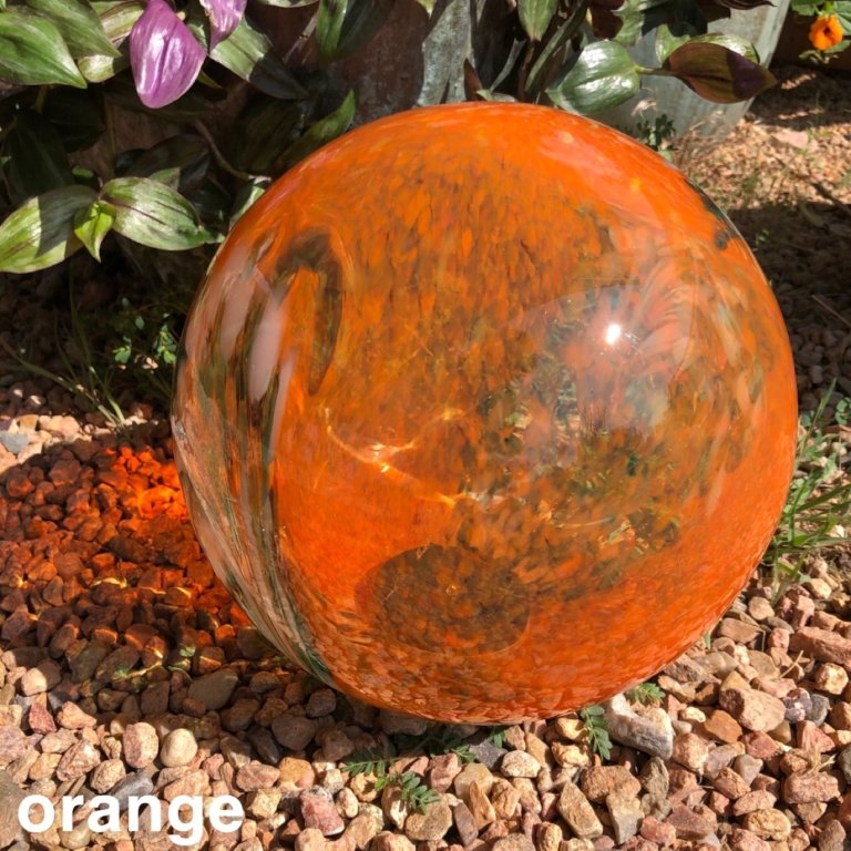 Glass Solar Led Orb 10 Inch Mccumber Fine Gardens