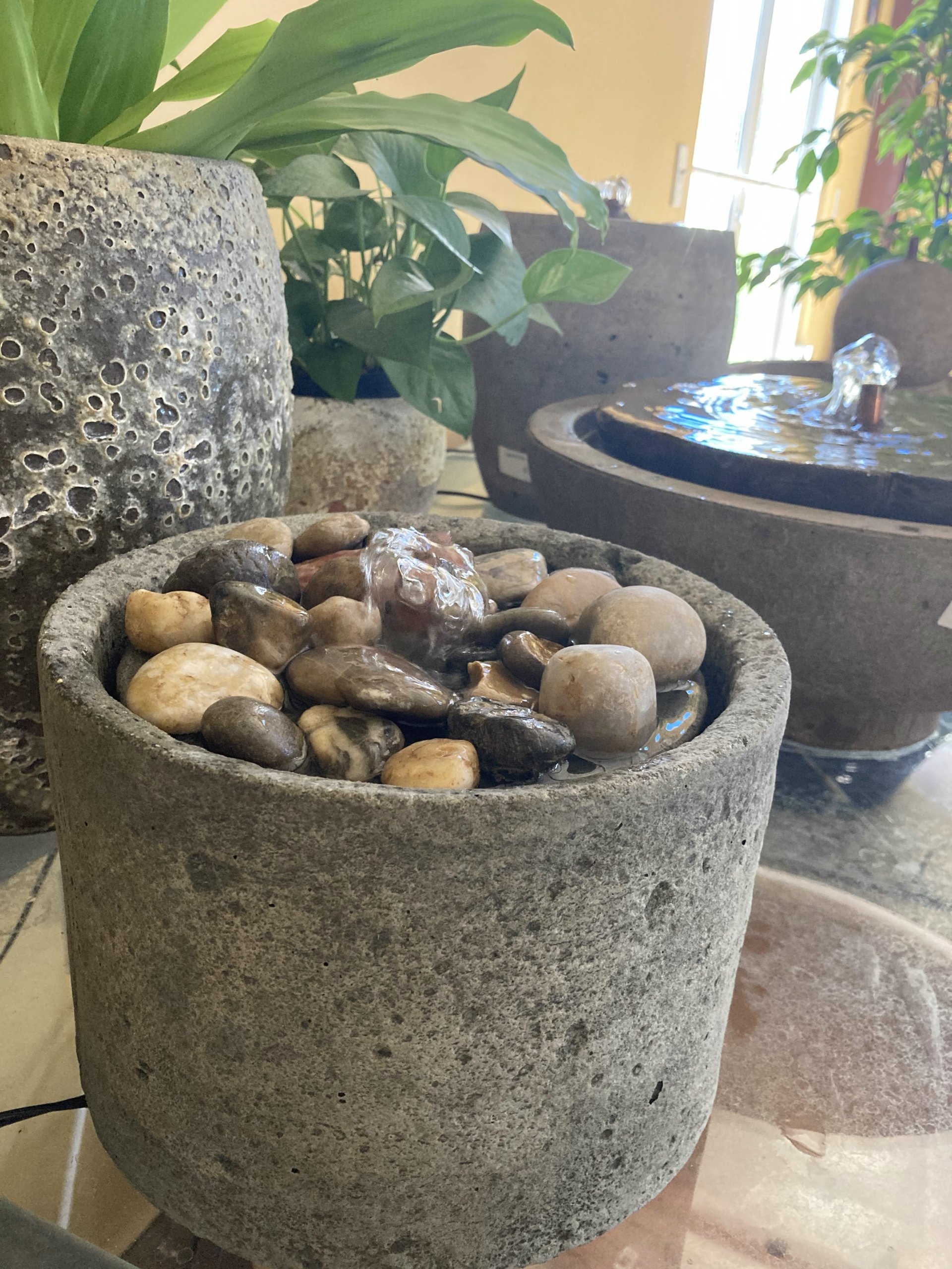 Pebble Mini Fountain McCumber Fine Gardens