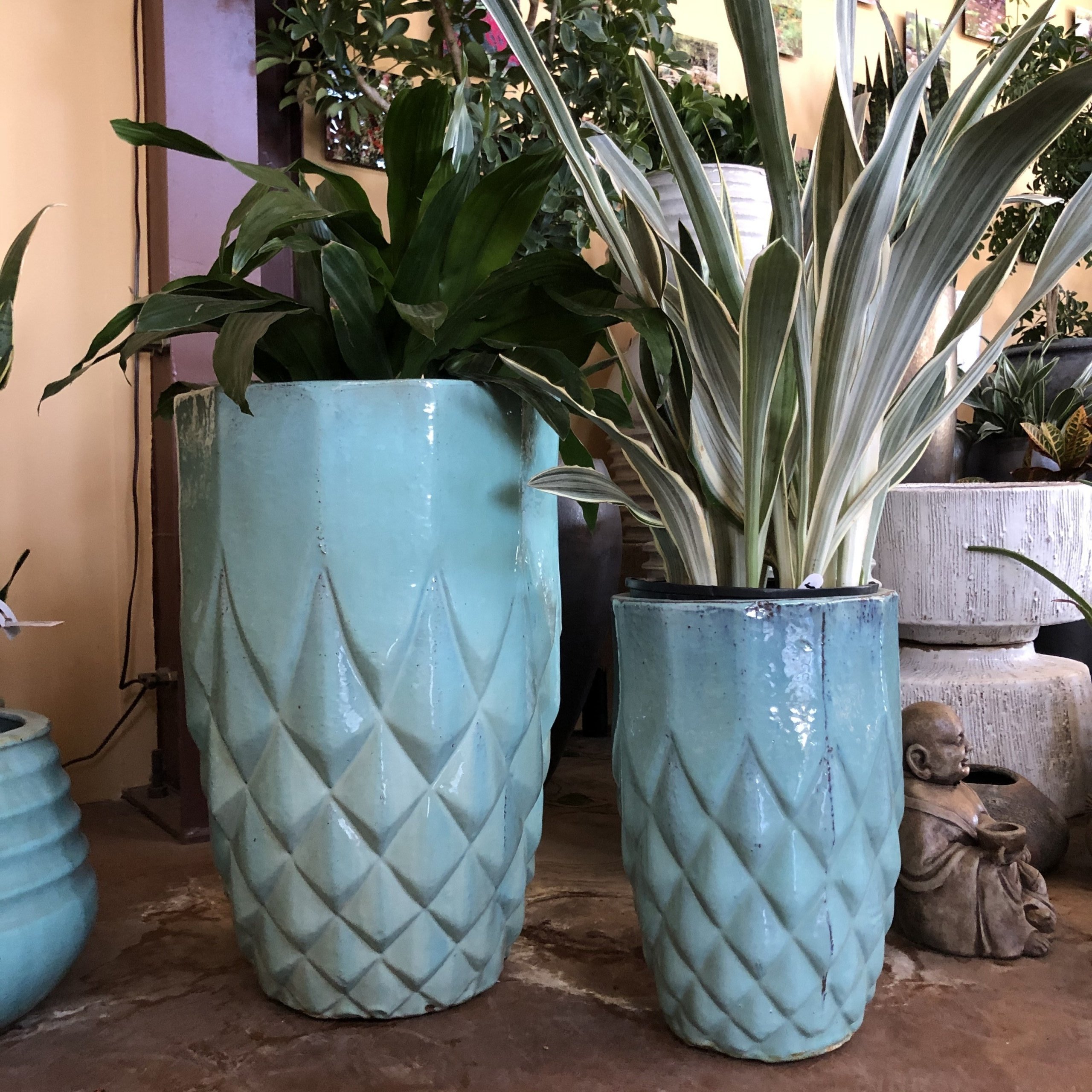 Barcelona Planter - Celadon - McCumber Fine Gardens
