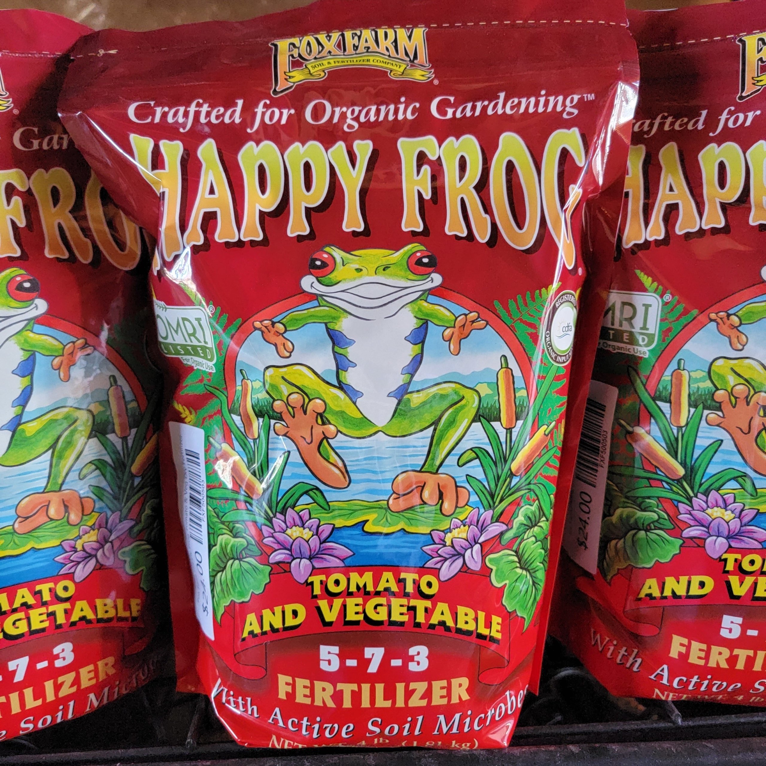 Fox Farm Happy Frog Tomato & Veg Dry Fertilizer - McCumber Fine Gardens