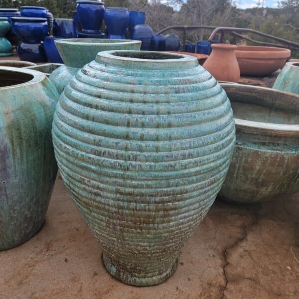 Anamese Adobe Jar - Malachite