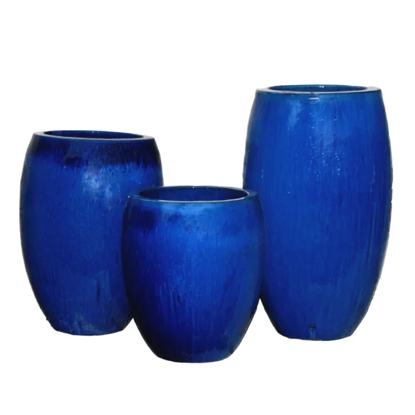 Anamese Tall Egg Planter Blue - Image 2